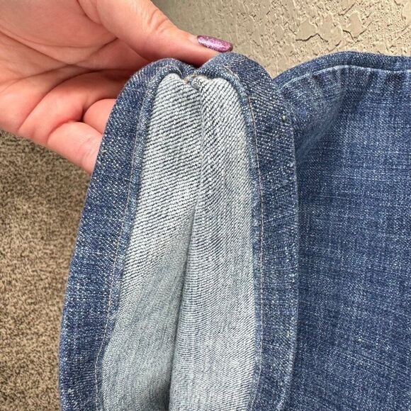 Victoria's Secret London Jeans Low Rise Bootcut HEMMED Vintage Y2K Size 4 Petite - Picture 7 of 12